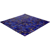 Apollo Tile Mingles Space Blue 12-in x 12-in Glossy Glass Uniform Squares Floor and Wall Tile (20-sq. ft/ Carton)