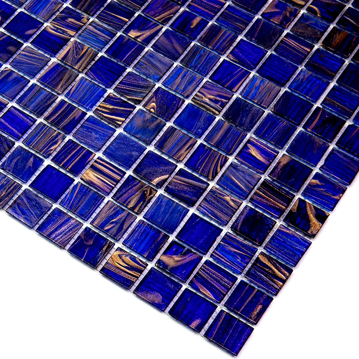 Apollo Tile Mingles Space Blue 12-in x 12-in Glossy Glass Uniform Squares Floor and Wall Tile (20-sq. ft/ Carton)