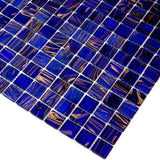 Apollo Tile Mingles Space Blue 12-in x 12-in Glossy Glass Uniform Squares Floor and Wall Tile (20-sq. ft/ Carton)