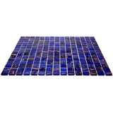 Apollo Tile Mingles Space Blue 12-in x 12-in Glossy Glass Uniform Squares Floor and Wall Tile (20-sq. ft/ Carton)