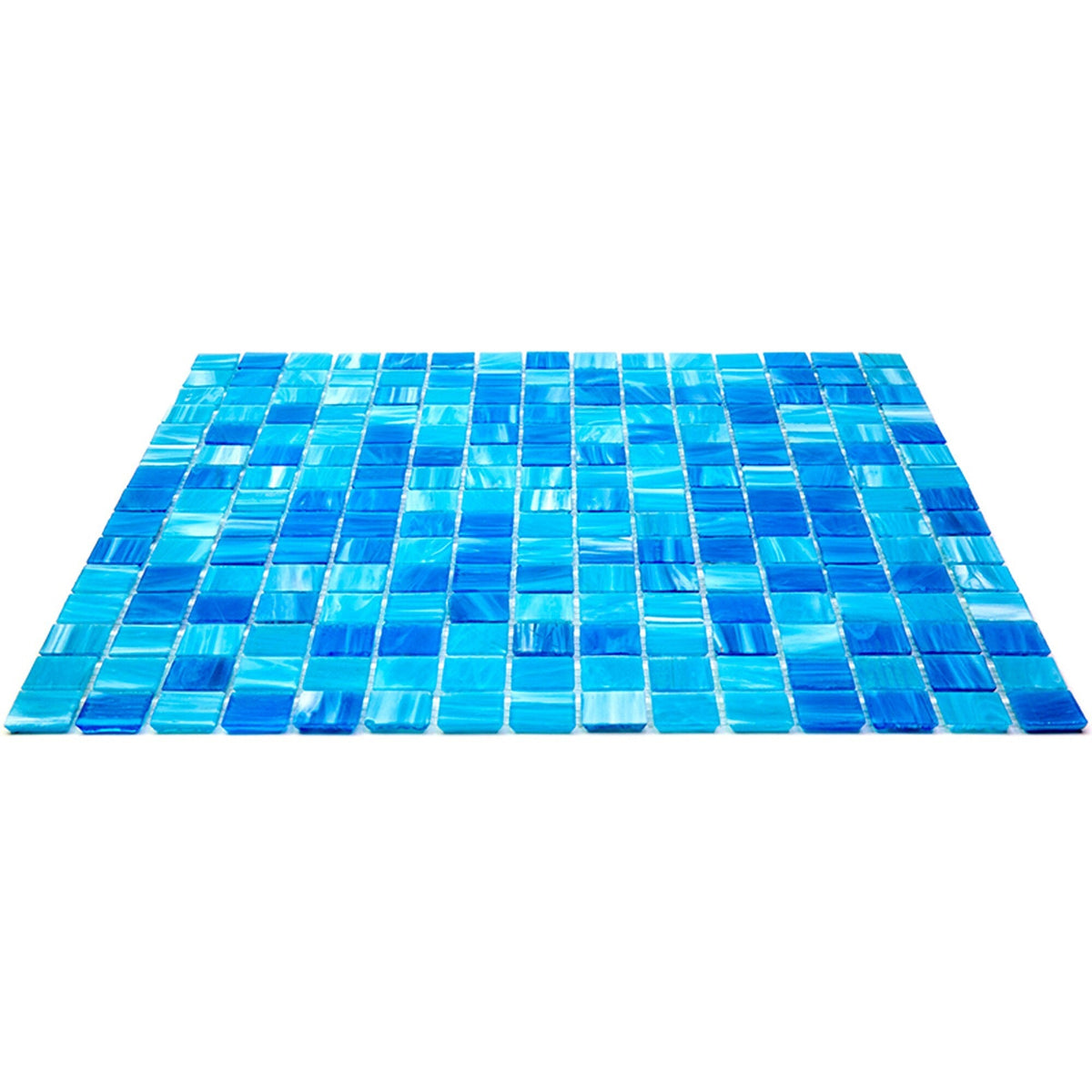 Apollo Tile Mingles Olympic Blue 12-in x 12-in Glossy Glass Uniform Squares Floor and Wall Tile (20-sq. ft/ Carton)