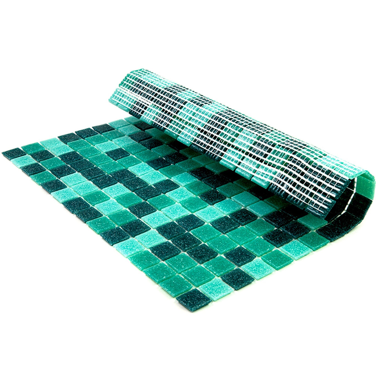 Apollo Tile Mingles Persian Green 12-in x 12-in Glossy Glass Uniform Squares Floor and Wall Tile (20-sq. ft/ Carton)