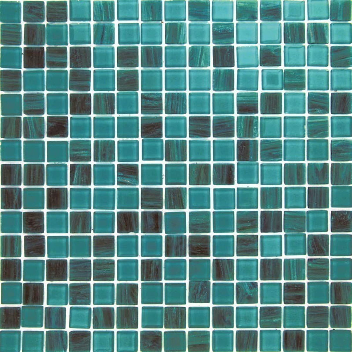 Apollo Tile Mingles Teal Green 12-in x 12-in Glossy Glass Uniform Squares Floor and Wall Tile (20-sq. ft/ Carton)