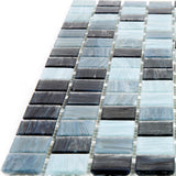 Apollo Tile Mingles Dark Gray 12-in x 12-in Glossy Glass Uniform Squares Floor and Wall Tile (20-sq. ft/ Carton)