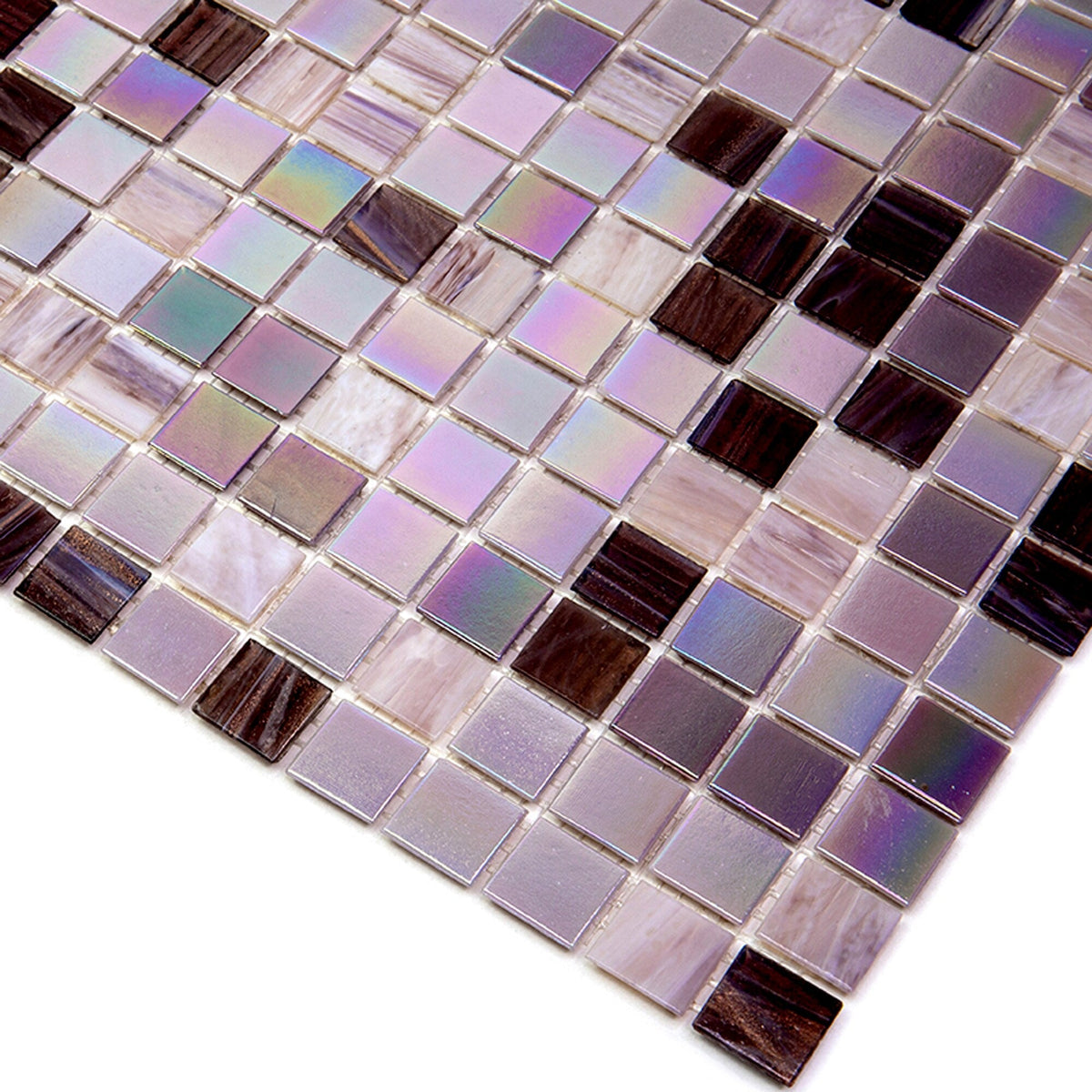 Apollo Tile Mingles Crepe Pink 12-in x 12-in Glossy Glass Uniform Squares Floor and Wall Tile (20-sq. ft/ Carton)