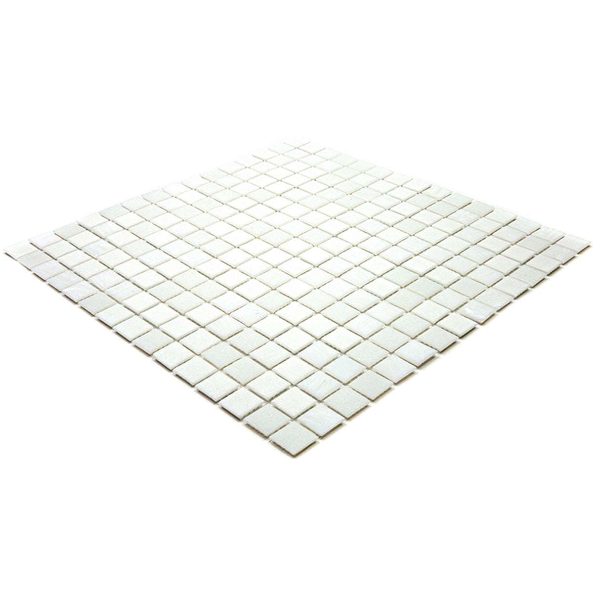 Apollo Tile Mingles Pearl White 12-in x 12-in Glossy Glass Uniform Squares Floor and Wall Tile (20-sq. ft/ Carton)