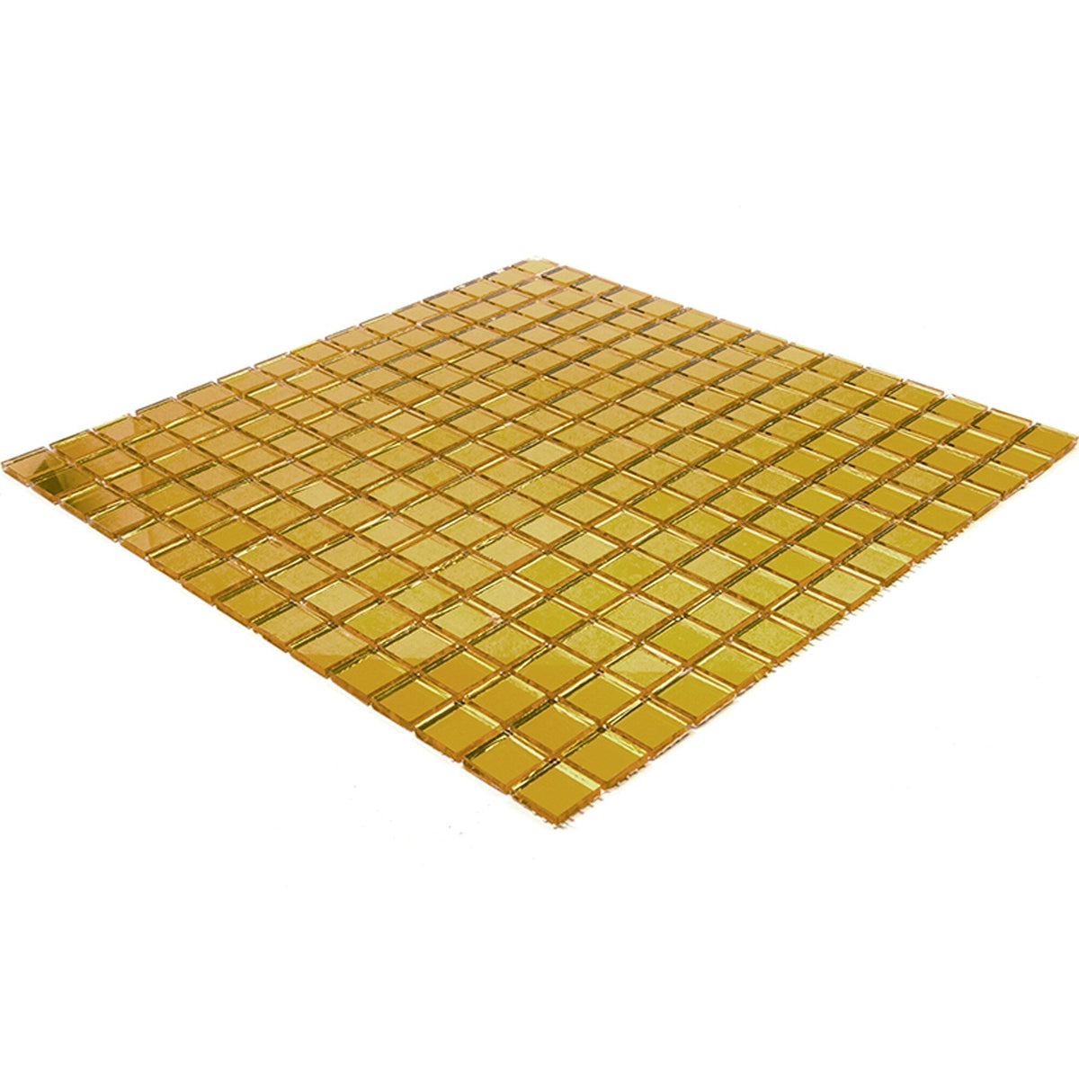 Apollo Tile Altin Amber Gold 12-in x 12-in Glossy Glass Uniform Squares Floor and Wall Tile (20-sq. ft/ Carton)