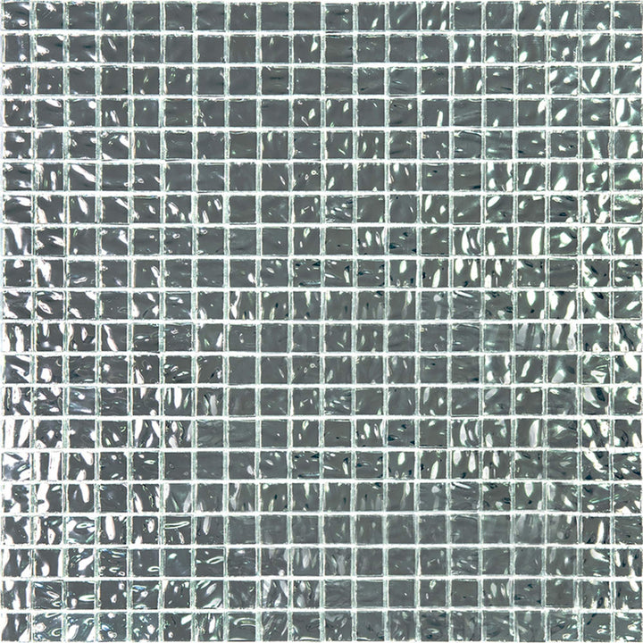Apollo Tile Altin Cloud Silver 12-in x 12-in Glossy Glass Uniform Squares Floor and Wall Tile (18.69-sq. ft/ Carton)