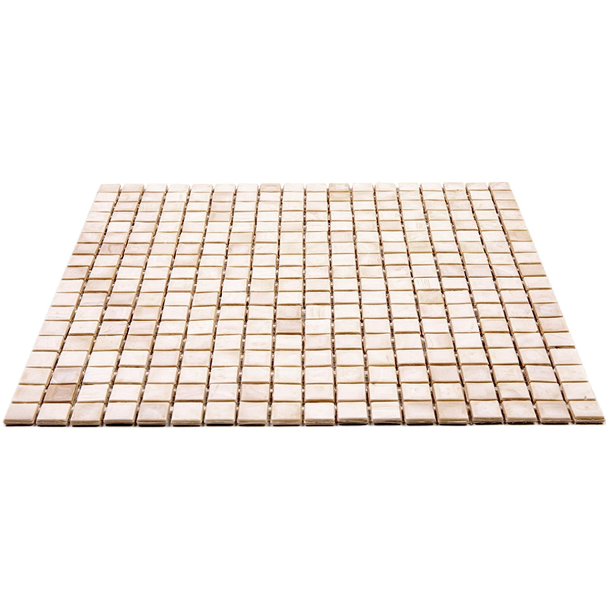 Apollo Tile Skosh Shimmer Beige 11-1/2-in x 11-1/2-in Glossy Glass Uniform Squares Floor and Wall Tile (18.69-sq. ft/ Carton)