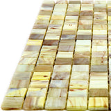 Apollo Tile Skosh Parchment Beige 11-1/2-in x 11-1/2-in Glossy Glass Uniform Squares Floor and Wall Tile (18.69-sq. ft/ Carton)