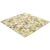 Apollo Tile Skosh Parchment Beige 11-1/2-in x 11-1/2-in Glossy Glass Uniform Squares Floor and Wall Tile (18.69-sq. ft/ Carton)
