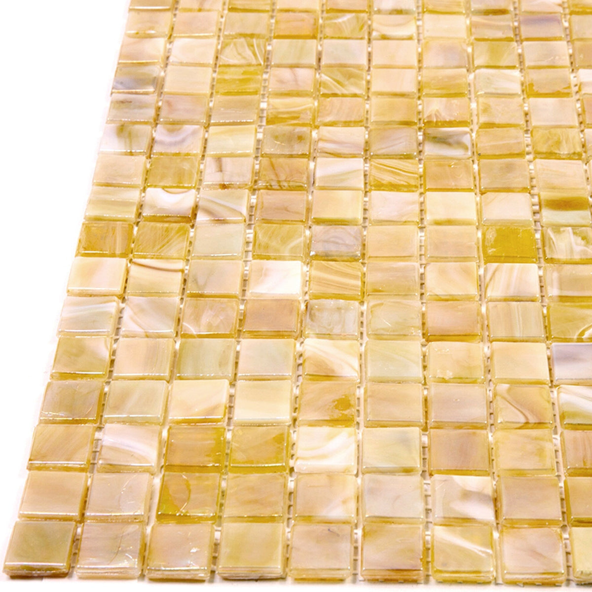 Apollo Tile Skosh Caramel Beige 11-1/2-in x 11-1/2-in Glossy Glass Uniform Squares Floor and Wall Tile (18.69-sq. ft/ Carton)