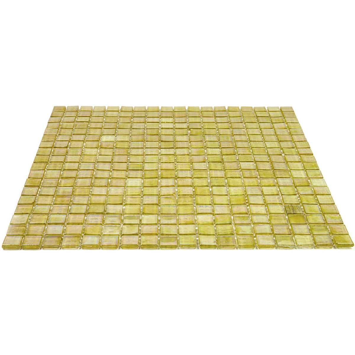 Apollo Tile Skosh Light Shimmer Beige 11-1/2-in x 11-1/2-in Glossy Glass Uniform Squares Floor and Wall Tile (18.69-sq. ft/ Carton)