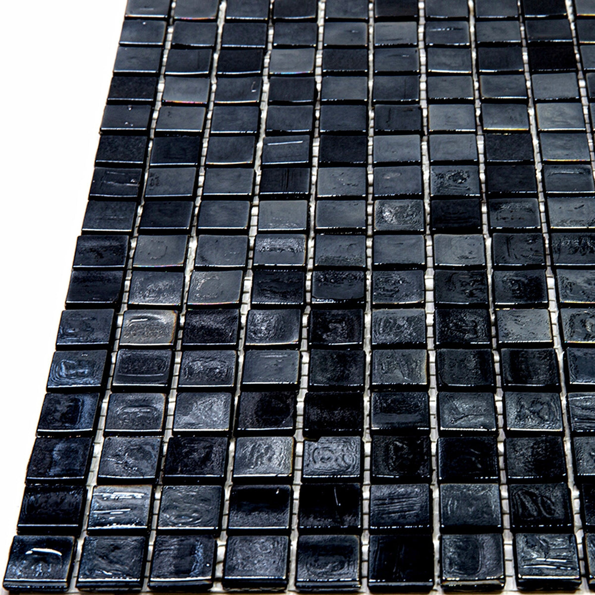 Apollo Tile Skosh Rich Black 11-1/2-in x 11-1/2-in Glossy Glass Uniform Squares Floor and Wall Tile (18.69-sq. ft/ Carton)