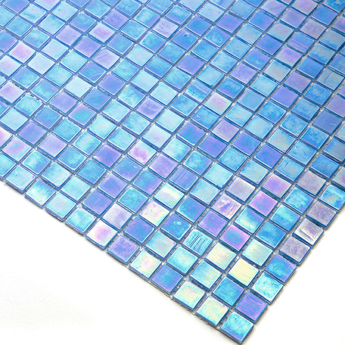 Apollo Tile Skosh Carolina Blue 11-1/2-in x 11-1/2-in Glossy Glass Uniform Squares Floor and Wall Tile (18.69-sq. ft/ Carton)