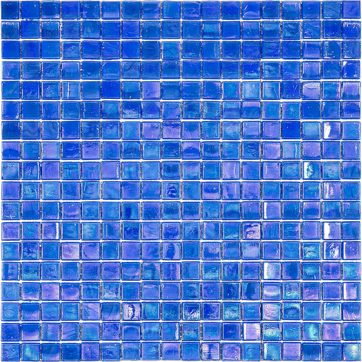 Apollo Tile Skosh Azure Blue 11-1/2-in x 11-1/2-in Glossy Glass Uniform Squares Floor and Wall Tile (18.69-sq. ft/ Carton)