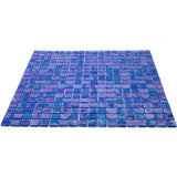 Apollo Tile Skosh Egyptian Blue 11-1/2-in x 11-1/2-in Glossy Glass Uniform Squares Floor and Wall Tile (18.69-sq. ft/ Carton)
