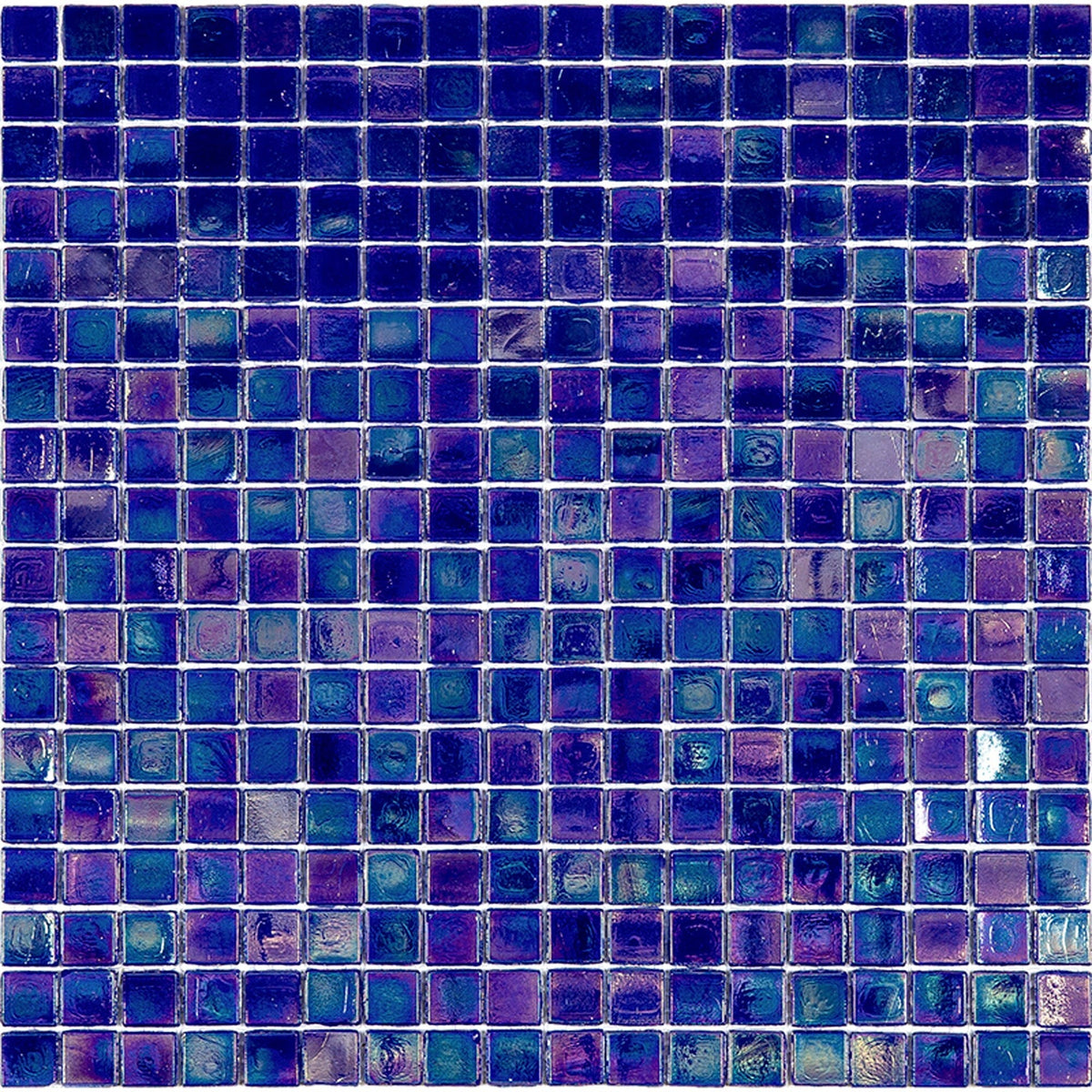 Apollo Tile Skosh Shimmer Cobalt Blue 11-1/2-in x 11-1/2-in Glossy Glass Uniform Squares Floor and Wall Tile (18.69-sq. ft/ Carton)