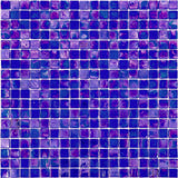 Apollo Tile Skosh Tiffany Blue 11-1/2-in x 11-1/2-in Glossy Glass Uniform Squares Floor and Wall Tile (18.69-sq. ft/ Carton)