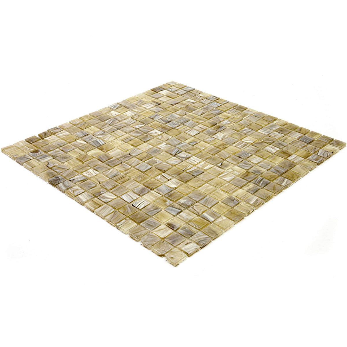 Apollo Tile Skosh Golden Brown 11-1/2-in x 11-1/2-in Glossy Glass Uniform Squares Floor and Wall Tile (18.69-sq. ft/ Carton)