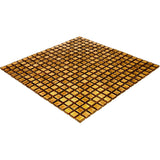 Apollo Tile Skosh Goldenrod Brown 11-1/2-in x 11-1/2-in Glossy Glass Uniform Squares Floor and Wall Tile (18.69-sq. ft/ Carton)