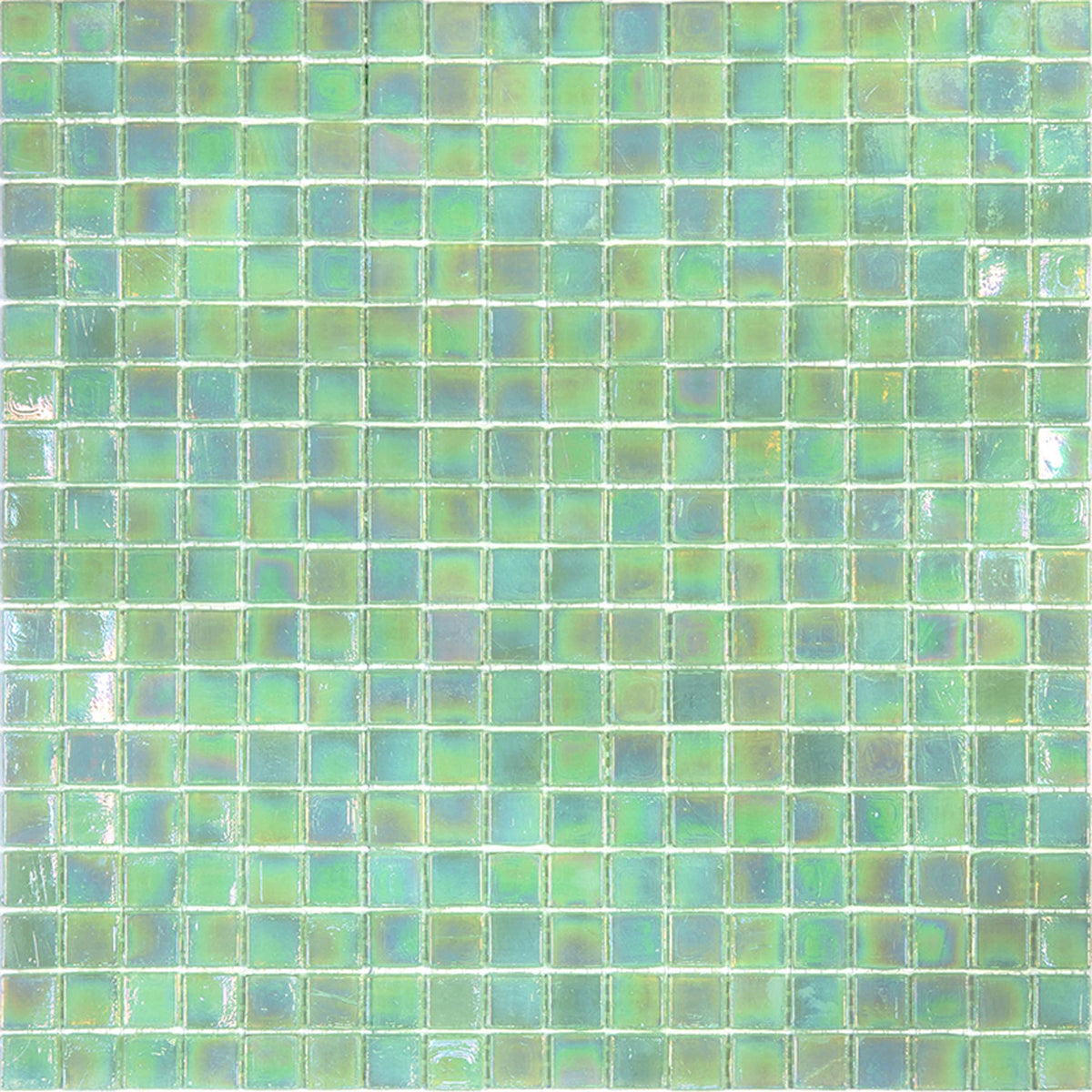 Apollo Tile Skosh Ultramarine Green 11-1/2-in x 11-1/2-in Glossy Glass Uniform Squares Floor and Wall Tile (18.69-sq. ft/ Carton)