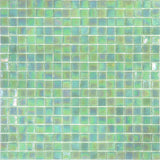 Apollo Tile Skosh Ultramarine Green 11-1/2-in x 11-1/2-in Glossy Glass Uniform Squares Floor and Wall Tile (18.69-sq. ft/ Carton)
