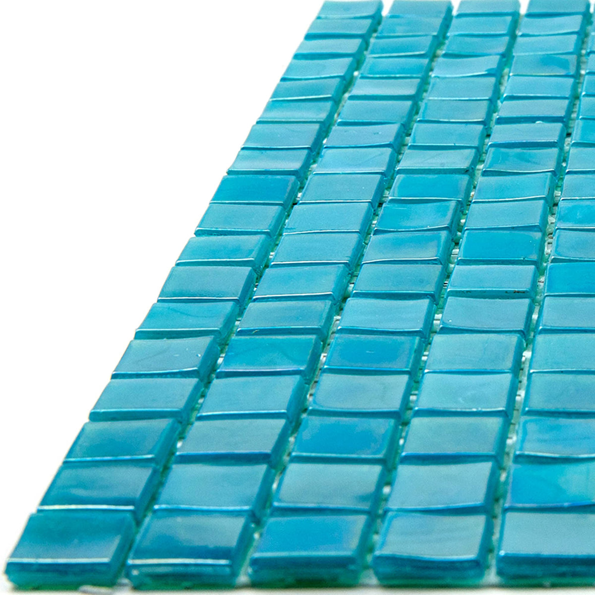 Apollo Tile Skosh Dark Ocean Green 11-1/2-in x 11-1/2-in Glossy Glass Uniform Squares Floor and Wall Tile (18.69-sq. ft/ Carton)