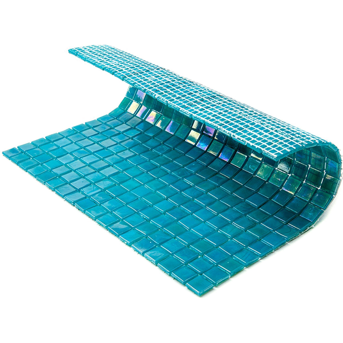 Apollo Tile Skosh Dark Ocean Green 11-1/2-in x 11-1/2-in Glossy Glass Uniform Squares Floor and Wall Tile (18.69-sq. ft/ Carton)