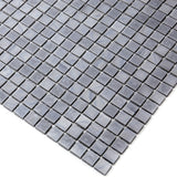 Apollo Tile Skosh Metal Gray 11-1/2-in x 11-1/2-in Glossy Glass Uniform Squares Floor and Wall Tile (18.69-sq. ft/ Carton)