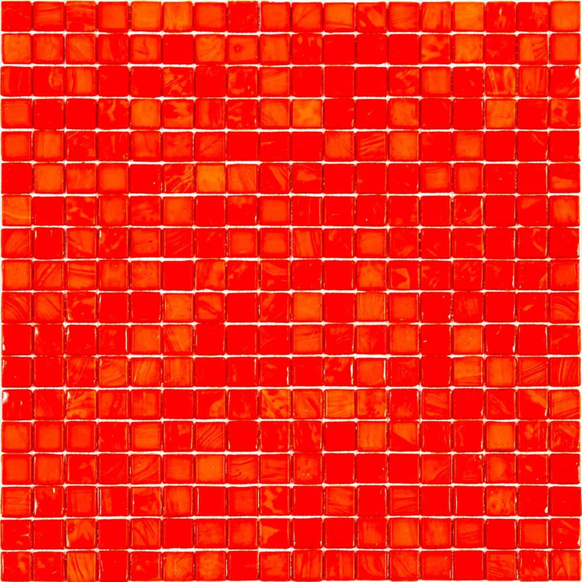 Apollo Tile Skosh Red-orange 11-1/2-in x 11-1/2-in Glossy Glass Uniform Squares Floor and Wall Tile (18.69-sq. ft/ Carton)