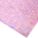 Apollo Tile Skosh Pale Pink 11-1/2-in x 11-1/2-in Glossy Glass Uniform Squares Floor and Wall Tile (18.69-sq. ft/ Carton)