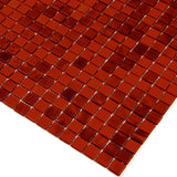Apollo Tile Skosh Rose Red 11-1/2-in x 11-1/2-in Glossy Glass Uniform Squares Floor and Wall Tile (18.69-sq. ft/ Carton)