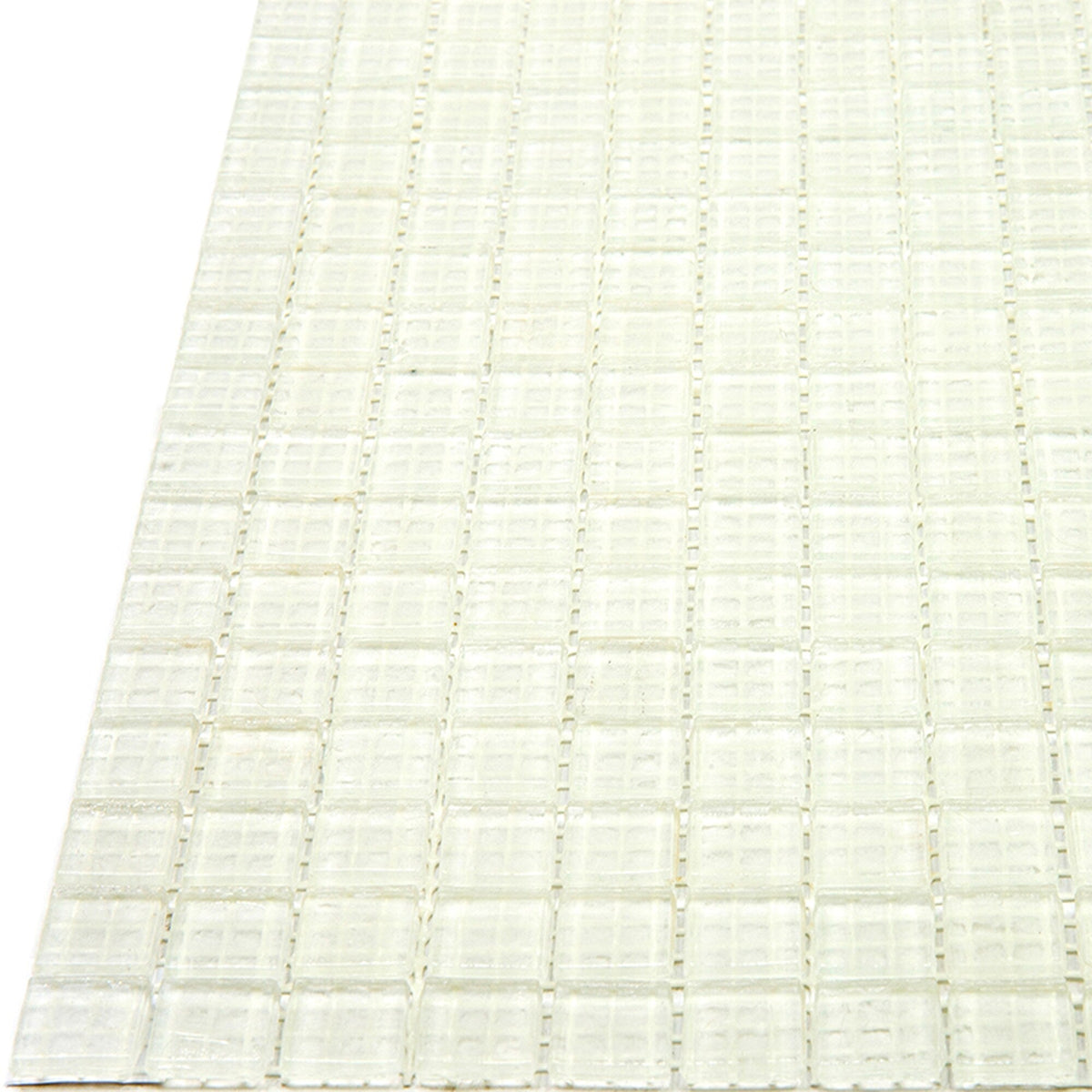 Apollo Tile Skosh Cotton White 11-1/2-in x 11-1/2-in Glossy Glass Uniform Squares Floor and Wall Tile (18.69-sq. ft/ Carton)