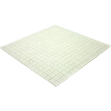 Apollo Tile Skosh Cotton White 11-1/2-in x 11-1/2-in Glossy Glass Uniform Squares Floor and Wall Tile (18.69-sq. ft/ Carton)