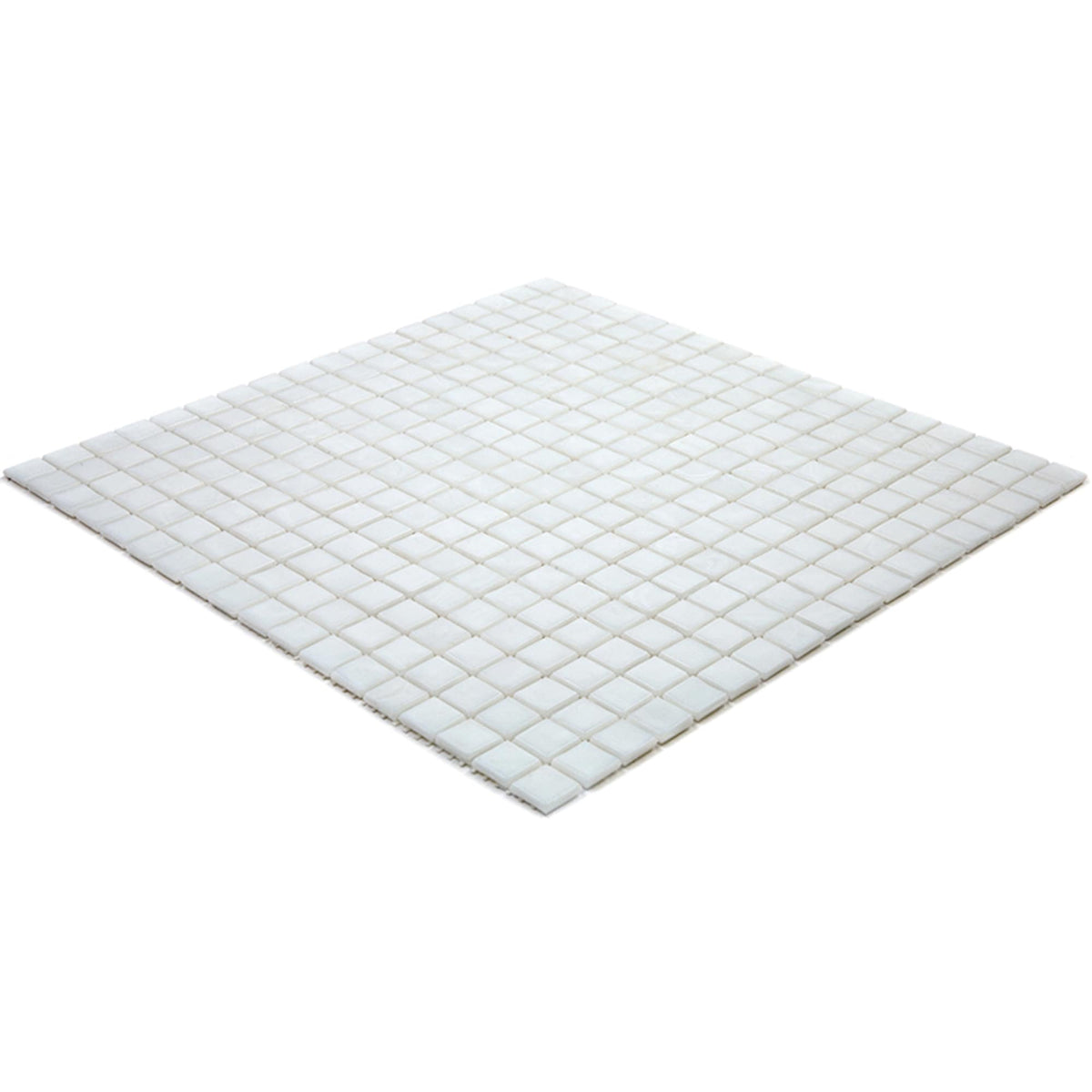 Apollo Tile Skosh Pearl White 11-1/2-in x 11-1/2-in Glossy Glass Uniform Squares Floor and Wall Tile (18.69-sq. ft/ Carton)