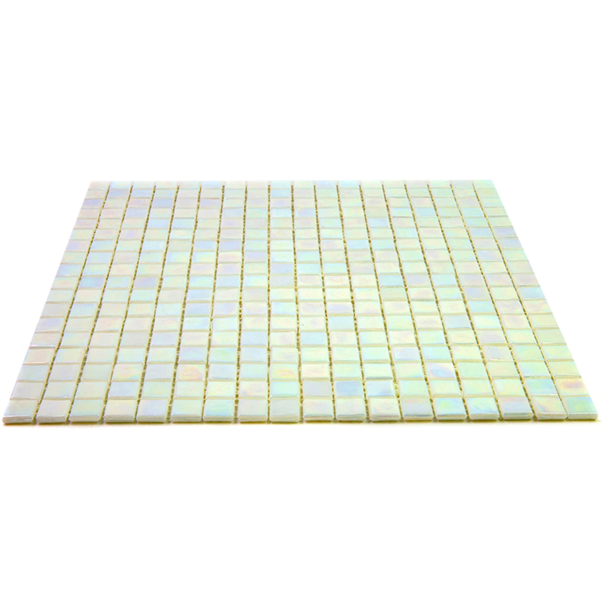 Apollo Tile Skosh Light Bone White 11-1/2-in x 11-1/2-in Glossy Glass Uniform Squares Floor and Wall Tile (18.69-sq. ft/ Carton)
