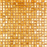 Apollo Tile Skosh Gold Yellow 11-1/2-in x 11-1/2-in Glossy Glass Uniform Squares Floor and Wall Tile (18.69-sq. ft/ Carton)