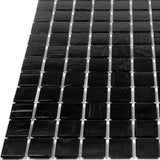 Apollo Tile Celestial Black 12-in x 12-in Glossy Glass Uniform Squares Floor and Wall Tile (20-sq. ft/ Carton)