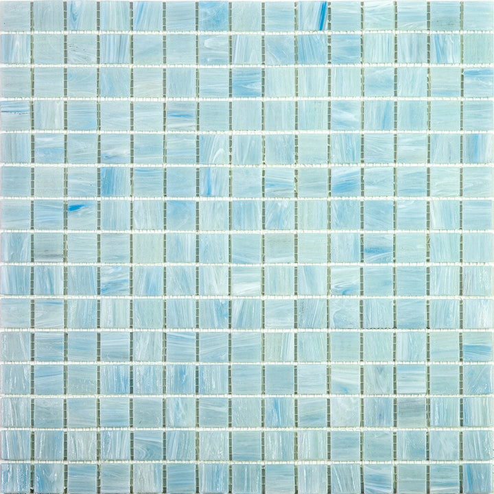 Apollo Tile Celestial Columbia Blue 12-in x 12-in Glossy Glass Uniform Squares Floor and Wall Tile (20-sq. ft/ Carton)