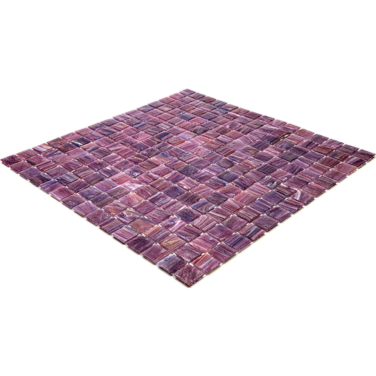 Apollo Tile Celestial Copper Rose Red 12-in x 12-in Glossy Glass Uniform Squares Floor and Wall Tile (20-sq. ft/ Carton)