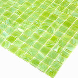 Apollo Tile Celestial Green Lizard 12-in x 12-in Glossy Glass Uniform Squares Floor and Wall Tile (20-sq. ft/ Carton)
