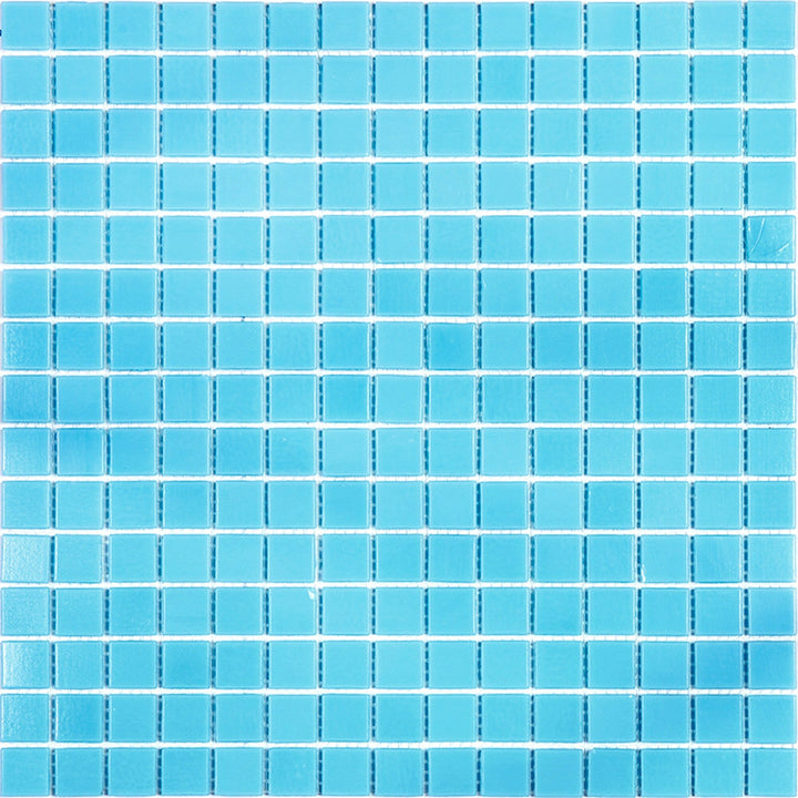 Apollo Tile Dune Aqua Blue 12-in x 12-in Glossy Glass Uniform Squares Floor and Wall Tile (20-sq. ft/ Carton)