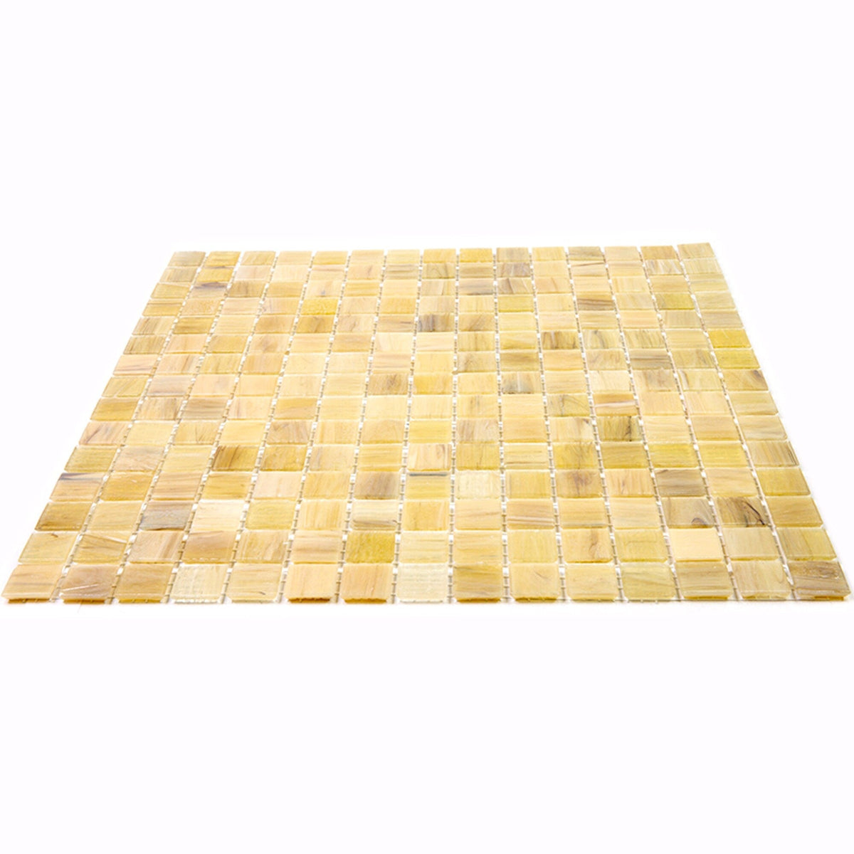 Apollo Tile Celestial Cream Beige 12-in x 12-in Glossy Glass Uniform Squares Floor and Wall Tile (20-sq. ft/ Carton)