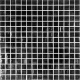 Apollo Tile Celestial Black 12-in x 12-in Glossy Glass Uniform Squares Floor and Wall Tile (20-sq. ft/ Carton)