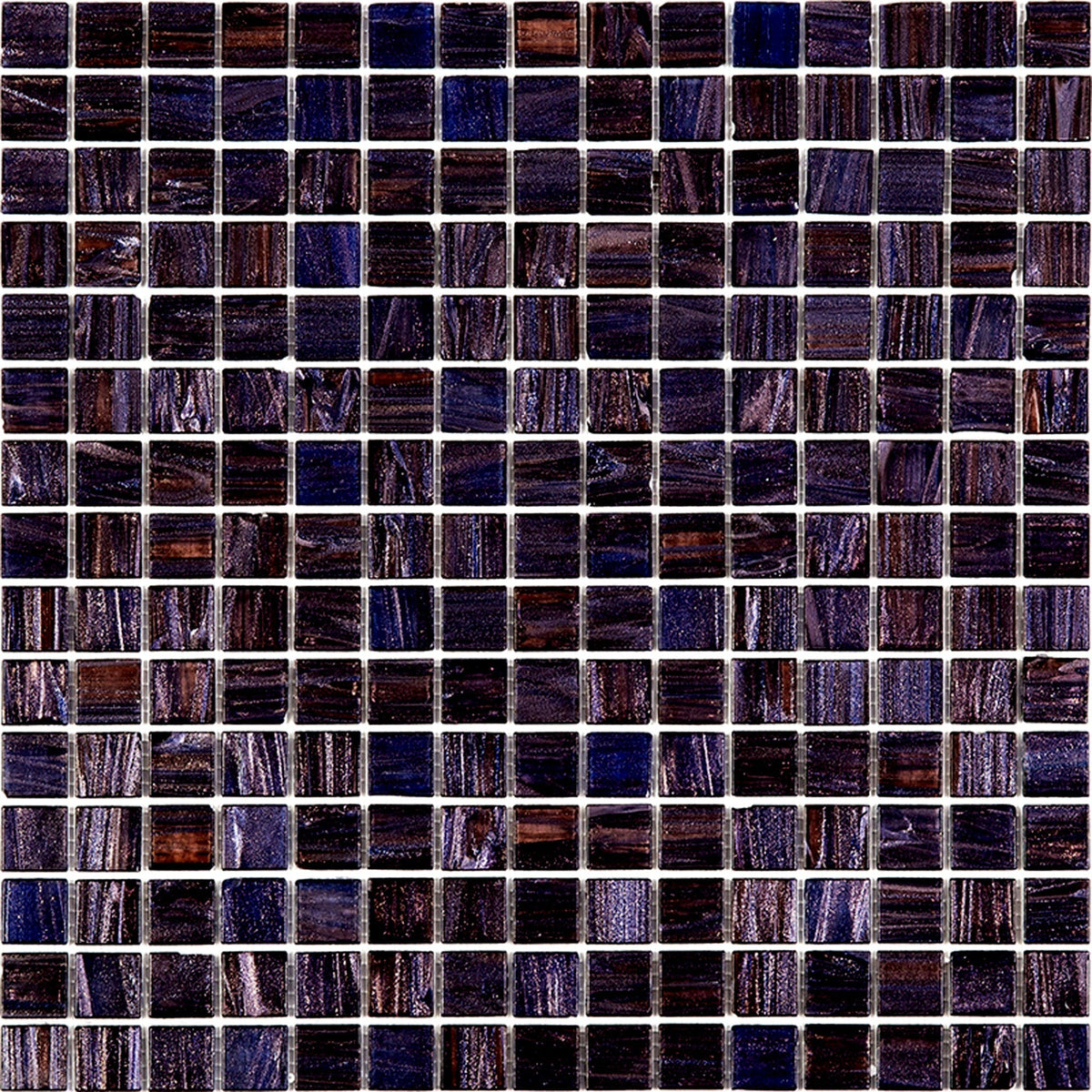 Apollo Tile Celestial Deep Indigo Blue 12-in x 12-in Glossy Glass Uniform Squares Floor and Wall Tile (20-sq. ft/ Carton)