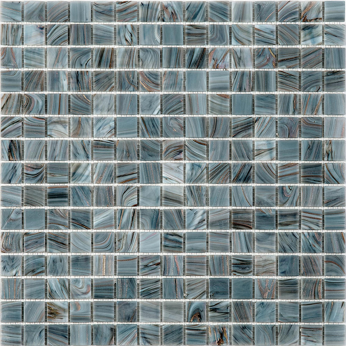 Apollo Tile Celestial Templeton Gray 12-in x 12-in Glossy Glass Uniform Squares Floor and Wall Tile (20-sq. ft/ Carton)