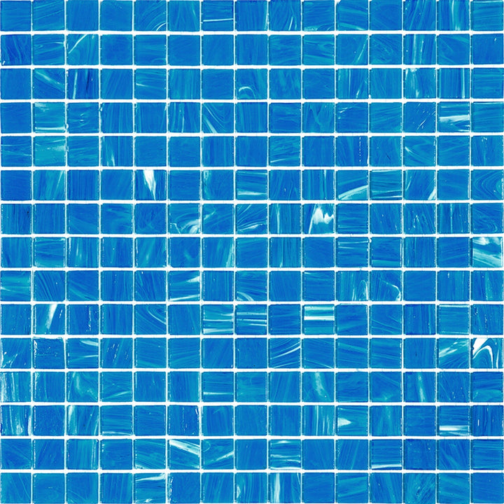 Apollo Tile Celestial Dodger Blue 12-in x 12-in Glossy Glass Uniform Squares Floor and Wall Tile (20-sq. ft/ Carton)