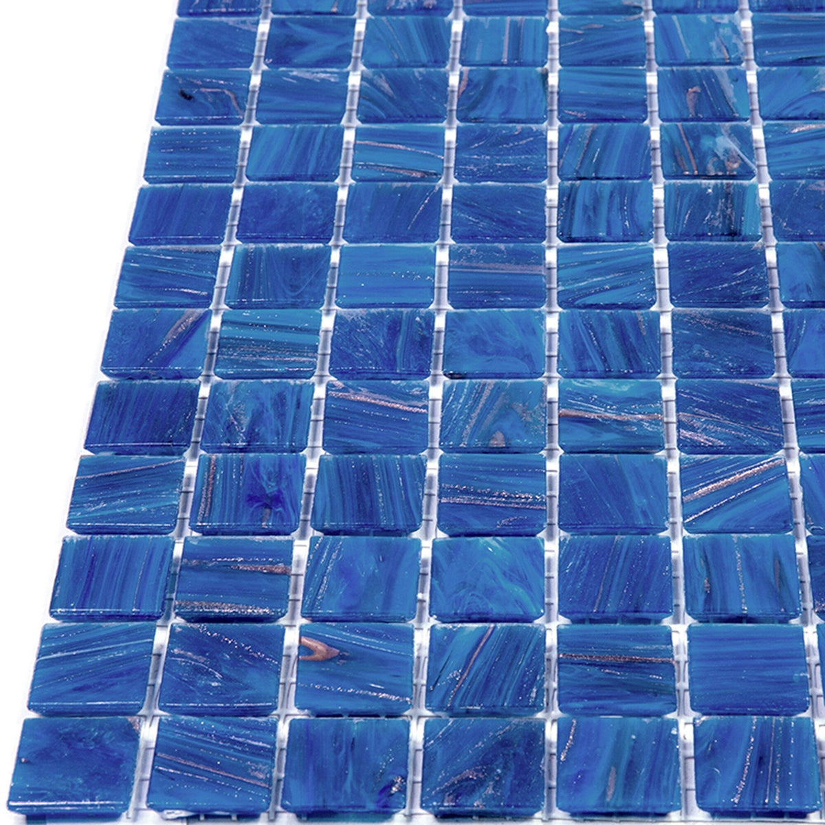 Apollo Tile Celestial Azure Blue 12-in x 12-in Glossy Glass Uniform Squares Floor and Wall Tile (20-sq. ft/ Carton)