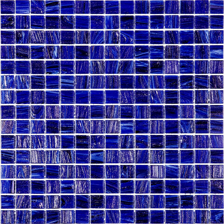 Apollo Tile Celestial Egyptian Blue 12-in x 12-in Glossy Glass Uniform Squares Floor and Wall Tile (20-sq. ft/ Carton)